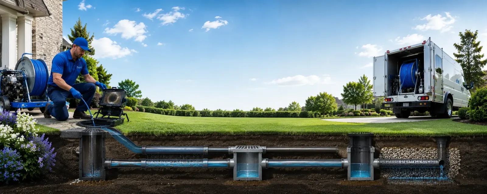 Outdoor drain cleaning information for Crystal Spring, PA